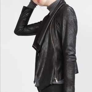 Zara faux leather jacket